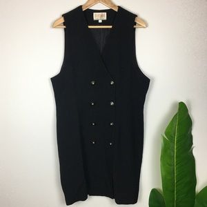 Vintage Sleeveless Blazer Dress